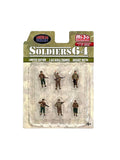 Soldiers 64 American Diorama 1:64 Metal Figures Set AD76502MJ (6 Figures)