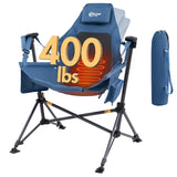 Portal Heated Hammock Camping Chair, Portable Outdoor Swinging Chairs, Rocking Chair for Adults with Adjustable Back and Height 