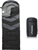 MalloMe Sleeping Bags for Adults Cold Weather & Warm - Backpacking Camping Sleeping Bag for Kids 10-12, Girls, Boys - Lightweigh