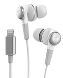 Thore iPhone Earphones (Apple MFi Certified) V120 in Ear Wired Lightning Earbuds (Sweat/Water Resistant) Headphones with Mic/Vol