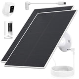 Solar Panel for Ring Camera, 4W Solar Charger Compatible with Spotlight Plus/Pro, Stick Up Outdoor Cam Battery, 10ft Long Cable 