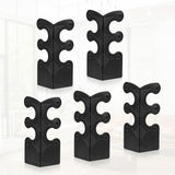 Tinoaly 5pcs Black Iron L-Shaped Baseboard Skiffers Corner Protectors for Furniture, Baby Proofing, Office Supplies
