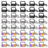 Key Fob Hardware, 40Pcs 1 Inch Keychain Hardware with Split Ring for Keychain Wristlet, Key Lanyard, Keychain Making Kit Crafts 