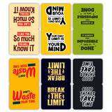 woopme Set of 6 Magnetic Good Things Take Time Bookmark for Book Lovers Readers Students Gift Magnetic Page Clips Folding