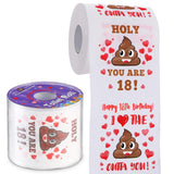 18th Birthday Gifts for Boys or Girls - Happy Prank Toilet Paper - 18th Birthday Decorations, Party Supplies Favors - Novelty Bd