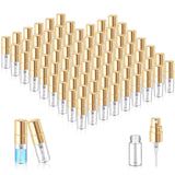 Zhehao 75 Pcs Mini Spray Bottles 5 ml Clear Glass Perfume Bottles Refillable Fine Mist Perfume Atomizer Portable Empty Sample Co