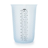 OXO Good Grips 4-Cup Squeeze & Pour Silicone Measuring Cup with Stay-Cool Pattern