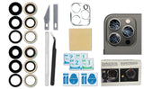 2X Set/6 PCS Back Rear Camera Lens Glass Replacement Kit with Adhesive Pre-Installed Fit for iPhone 13 Pro / 13 Pro Max + Repair