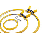 Premium Quality, Metal Spring Tension Embroidery Hoops, Cross Stich Hoop, Darning Hoops, Embroidery Tension Shed (Yellow, Siz Mi