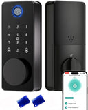 IBLOG Smart Door Lock, Fingerprint Keyless Entry Door Lock Front Door App Control, Electronic Touchscreen Keypad Deadbolt, Auto 