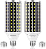 DragonLight 50W Super Bright LED Corn Light Bulbs (400 Watt Equivalent) - E26/E39 Base LED Lamp - 6000K Daylight 5,500 Lumens fo