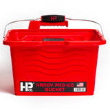 HANDy Paint Products ProGo Bucket Paint and Tool Bucket with Brush Holder That Attaches to Most Ladders, 1 Gallon, Red