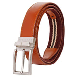 Lex Tavis Canvas Leather Reversible Belt. Leather With Washed Canvas For Men & Boys. (36)