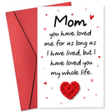 HUNIGIFT Mothers Day Card for Mom from Daughter, Son, Kids - Happy First 1st Mother's Day Birthday Cards for Mom, Mother, Mama -