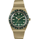 Timex Diver Inspired Analog Watch For Women With Green Round Dial & Gold Stainless Steel Bracelet Band Water Resistant Women'S W
