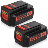 2Pack 40V 3.6Ah Replacement for Black and Decker 40V Battery Lithium LBX2040 LBXR36 LBXR2036 LST540 LCS1240 LBX1540 LST136W Comp