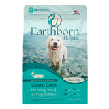 Earthborn Holistic Coastal Catch Herring Meal & Vegetables Grain-Free Sensitive Skin & Stomach Dry Food for Dogs & Puppies (4 lb