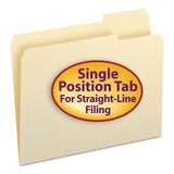 Smead 10333 File Folders 1/3 Cut Third Position OnePly Top Tab Letter Manila 100/Box