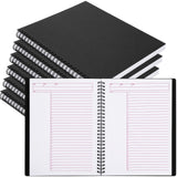 Resurhang 6 Pack Business Notebooks, Action Planner, 71/4inch x 91/2inch, 80 Sheets, Perforated Pages, Meeting Notebook with Action 