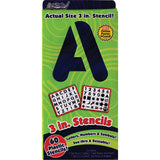 ArtSkills 3 Plastic Alphabet Kit, 60 Pieces Letter and Number Stencils