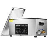 CREWORKS Ultrasonic Cleaner with Heater and Timer, 480W 22L Professional Ultrasonic Cleaning Machine, 5.8 gal Stainless Steel Cl