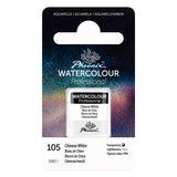 PHOENIX Professional Watercolor Paint - Single Watercolor Half Pan - Chinese White 105