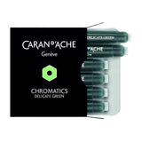 Caran dAche CD8021.221 Ink Cartridges - Delicate Green (Pack of 6)