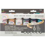 Testors Craft Acrylic Paint Kit, 2 Fl Oz (Pack of 6), Multicolor