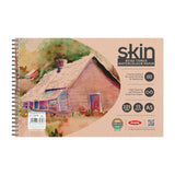 Anupam Skin Toned Watercolour Paper Wireo Book - Beige Toned - Cold Press Paper - 225 Gsm - 15 Sheets - A5