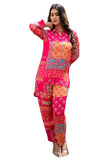 Gosriki Women'S Cotton Blend Straight Floral Printed Co-Ord Set (Abc Cod Pink-Gs_S_Pink_Small),Pink,,B0CGD5W36G
