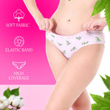 Xjarvis Flirtfusion Panties For Women High Coverage Cotton Blend Panty Ladies Printed Briefs Breathable Mid-Waist Underwear Stylish Knickers Pack Of 3 (Light Purple/Light Pink/Lemon Green),Pack of 3 - Light Pu,,B0CW3B6L8L