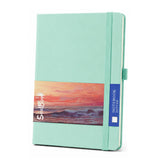 Soulbook Notebook Hardcover Medium A5, 176 Dotted Pages Journal with Pen Loop, Mint Green