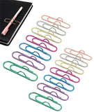14 Pcs Pen Clip Holder, Pen Holder for Notebook Paper Clip, Book Holder Paperclips Clips for Office Supplies, Stationery Organiz