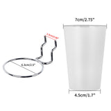 6 Sets Pegboard Hooks with Pegboard Cups, Ring Style Pegboard Bins with Rings, Pegboard Cup Holder Accessories for Organizing St