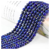 Natural Stone Beads, Gemstone Beads, 45 Pieces, 8 mm, Natural Stone, Lapis Lazuli Gemstone Beads, Polished Round Gemstones for T