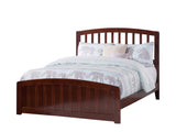 AFI Richmond Full Size Platform Bed with Matching Footboard in Walnut