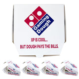 4 Pack Gaming Dough, Funny Money Gift Box for Teen Boys, Gamers, Gamer Birthday Gift for Him, Pizza-Themed XP Game Card Holder, 