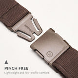 Arcade Belts A2 Atlas Unisex Adventure Belt: Heavy Duty Stretch, Metal Free Buckle, Medium Brown