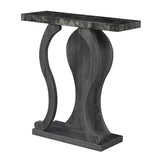 Convenience Concepts Newport Terry B Console Table 31.5 - Modern Sofa Table with Storage Shelves, Narrow Entryway Hall Table for