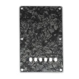 Musiclily Guitar Back Plate Tremolo Cavity Cover Backplate for China Made Squier Guitar Parts, 4Ply Pearl Black