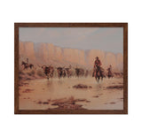 Poster Master Vintage Cowboy Poster - Rio Grande Crossing Print - Wild West Art - Western Art - Horse Riding Art - Gift for Men 