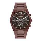 Timex Analog Watch For Men With Brown Dial & Brown Stainless Steel Bracelet Band - Water Resistant Men'S Wrist Watches -Tweg297S