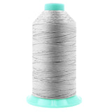 Mandala Crafts Size 277 840D T270 Bonded Nylon Thread - Silver 800 YDs Tex 270 Heavy Duty Sewing Threads for Leather, Jeans, Wea