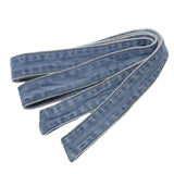 Zoomella Denim Waist Belt 3.6 Cm Wide Fashion Waist Band For Dress Trench Coat Casual Blue Clothing, Shoes & Accessories| Womens
