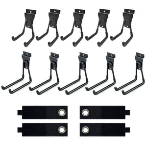 Atoola Slatwall Accessories, Premium Slatwall Hooks, Heavy Duty Slat Wall Accessory, Black Slat Wall Hanging Hooks