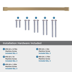 Amerock | Appliance Pull | Golden Champagne | 12 Inch (305 Mm) Center To Center | Blackrock | 1 Pack | Drawer Pull | Drawer Hand