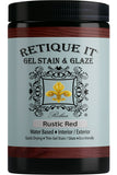 Water-Based Gel Stains by Retique It, 84 Rustic Red, 32oz Stain