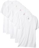 Hanes Mens 5Pack ComfortSoft VNeck Tee, White, Medium