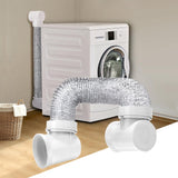 Dryer Connection Kit, Space Saving Dryer Vent,90 Degree Dryer Vent Elbow,Dryer Vent Connector Kit,Dryer Vent Duct, Dryer Vent Ad