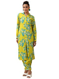 Libas Women'S Printed Co-Ords (49009_Lime